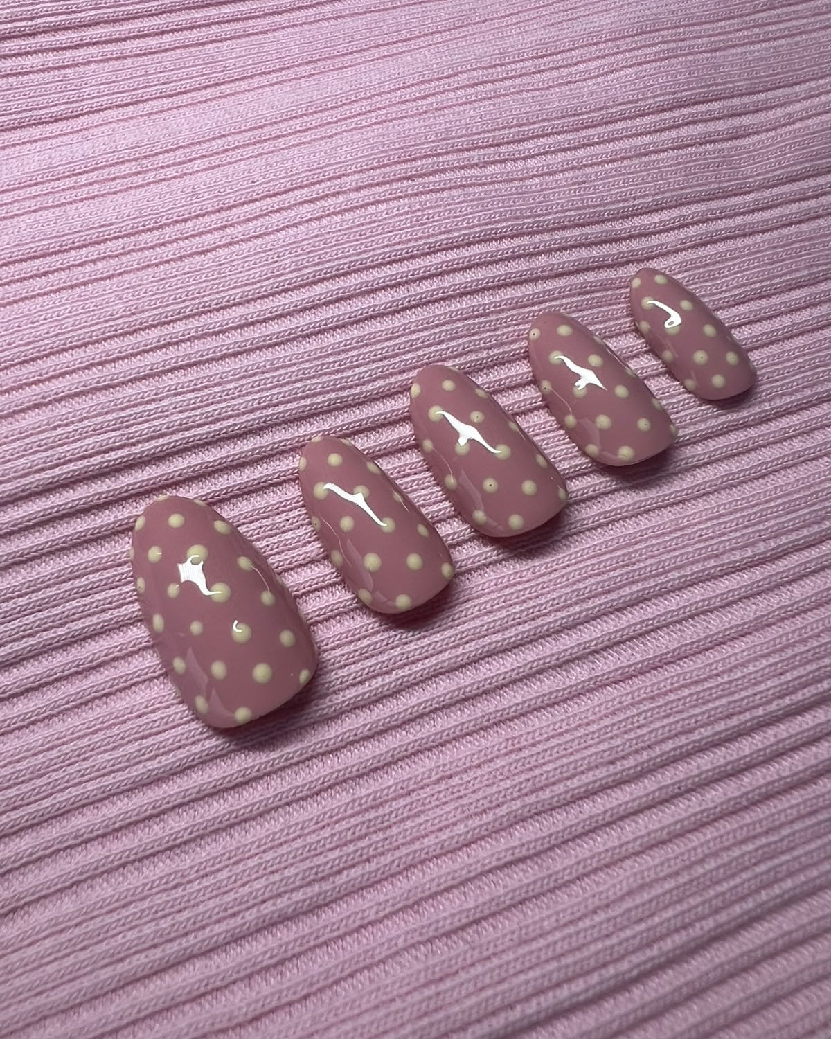 The Correspondent: Pink-and-Butter Yellow Polka Dot